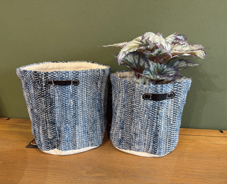 (日本語) デニムプランターカバー (L)