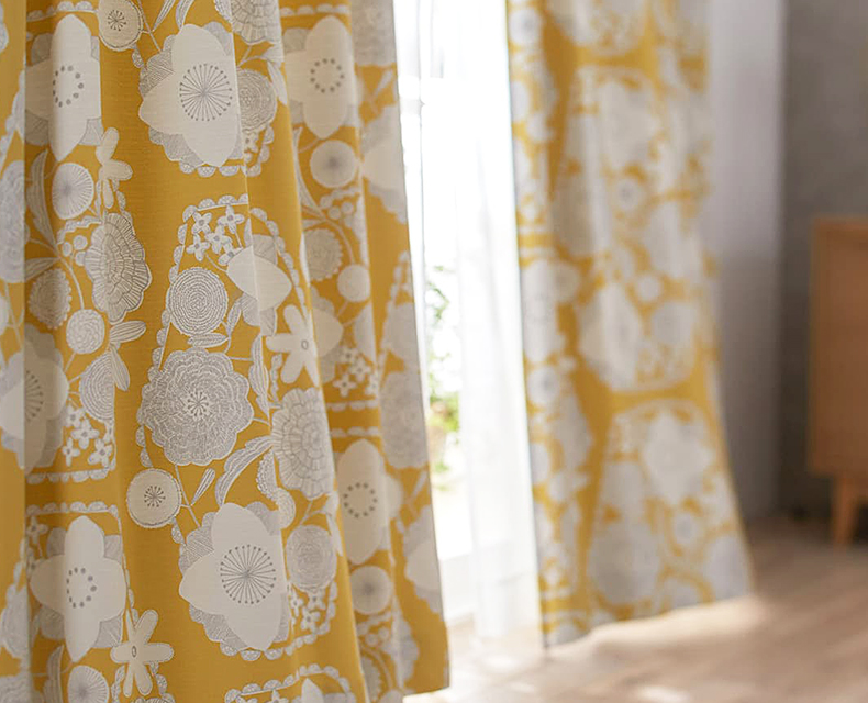 (日本語) 北欧デザインカーテン/135cm