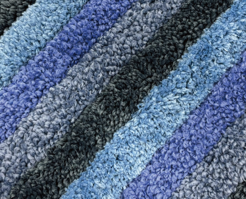 (日本語) ふんわりバスマット ボーダー