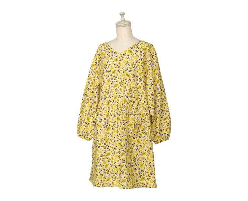 (日本語) 小花柄割烹着