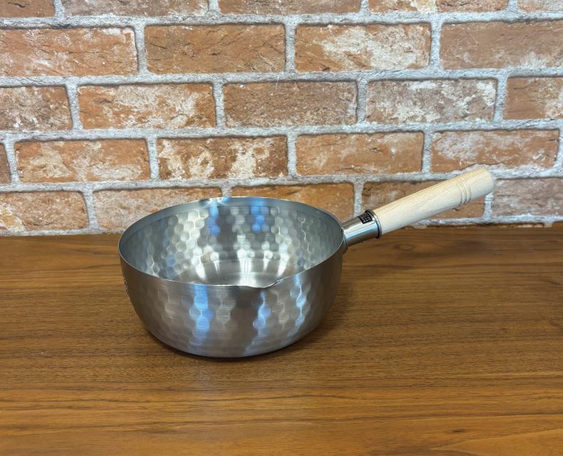 (日本語) ステンレス雪平鍋１８㎝木柄ザルセット