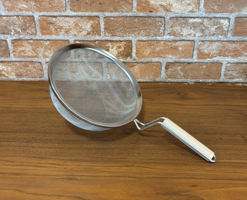 (日本語) ステンレス雪平鍋１８㎝木柄ザルセット