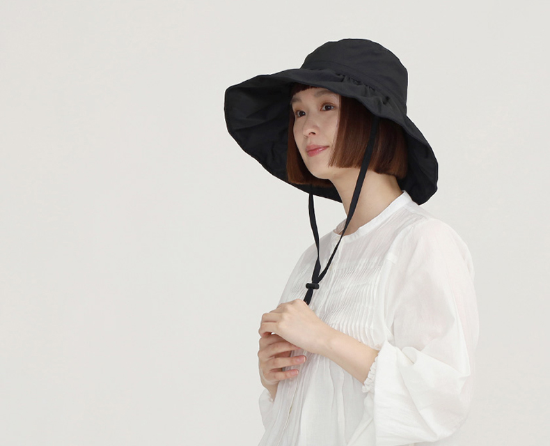 (日本語) 接触冷感ナイロンフリルハット