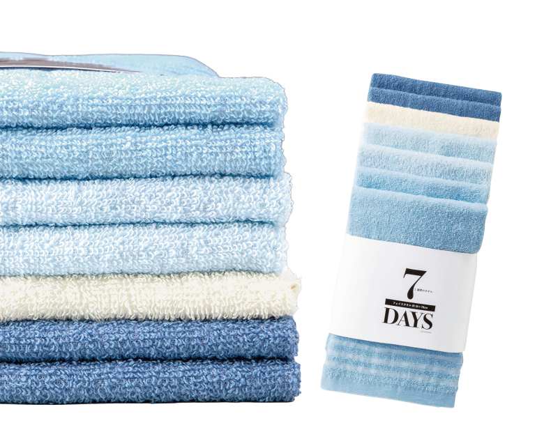 (日本語) 7DAYS フェイスタオルセット