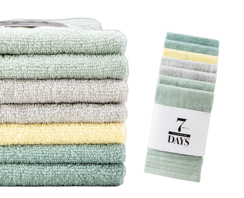 (日本語) 7DAYS フェイスタオルセット