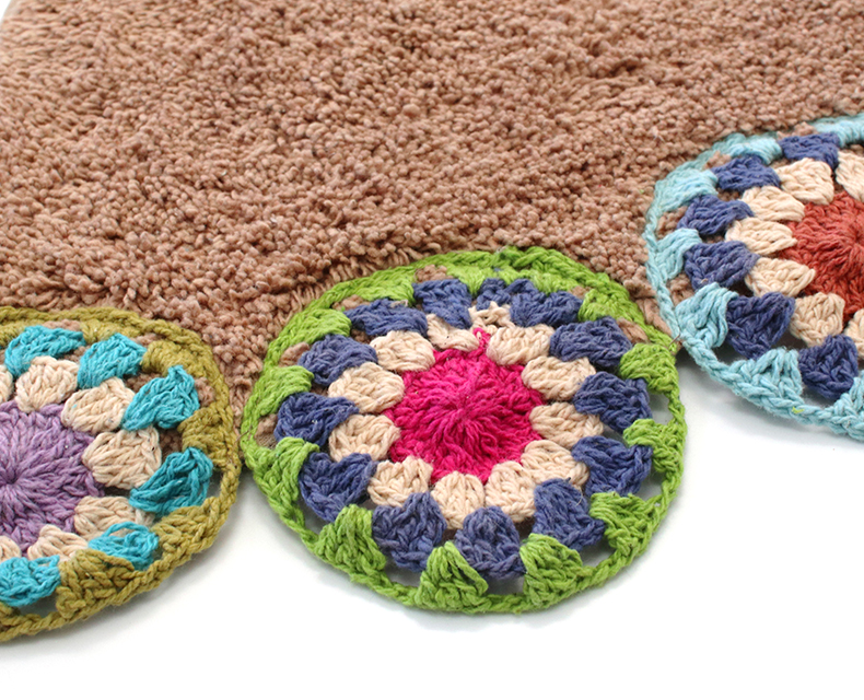 (日本語) セミサークル クロシェットマット