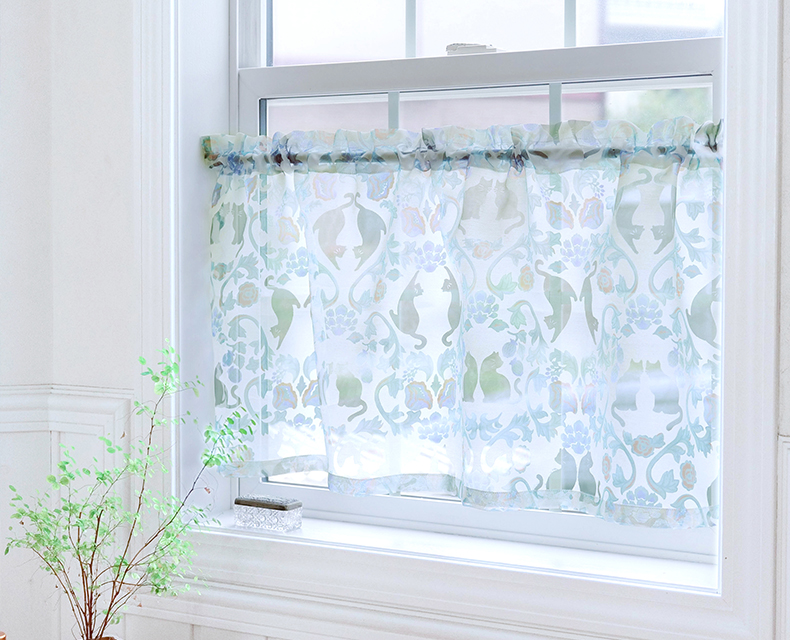 カフェカーテン( ネコ柄 )